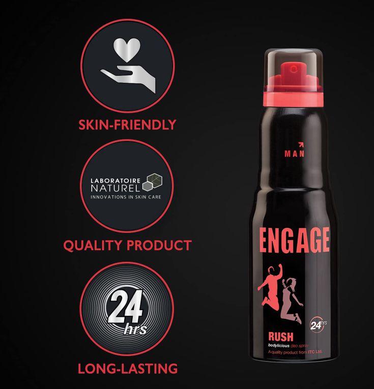 Engage Rush Deodorant For Men,  150 ml